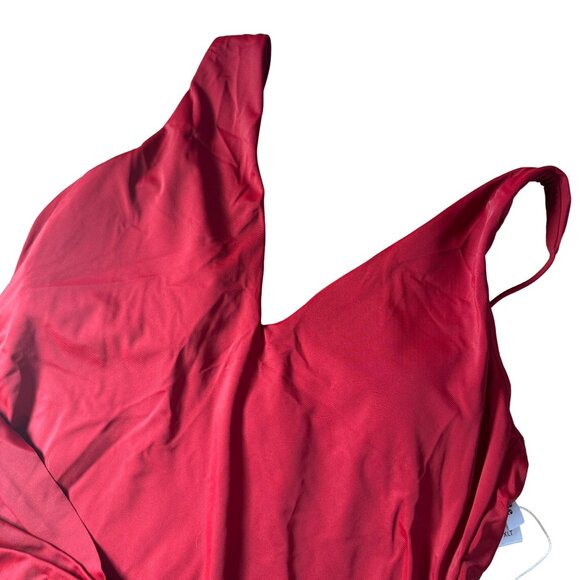 Andie Swim The Amor One Piece Swimsuit Crimson Red Size XL Tall NWT - Picture 3 of 5